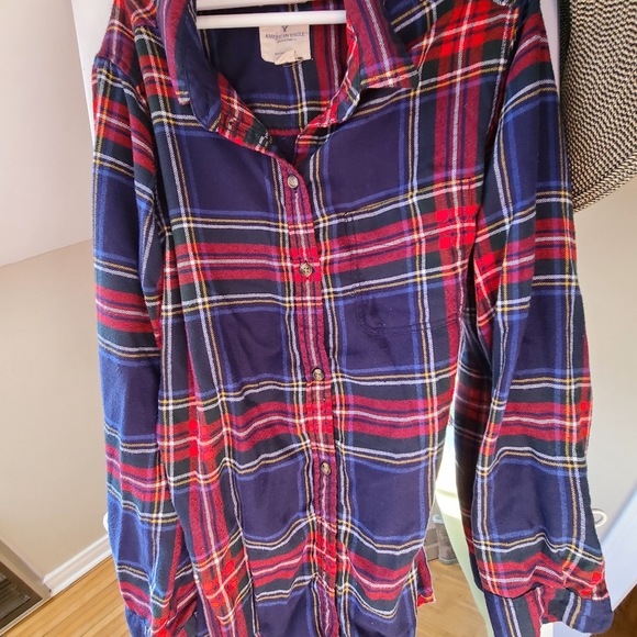 AE oversized flannel shirt - Picture 2 of 3